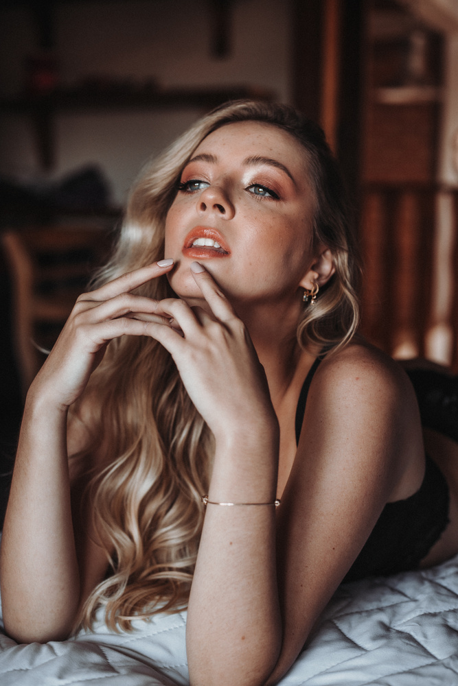 Blonde Elegant Seductive Woman